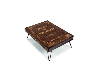 Design Coffee table Brown Book Modern Furniture Luxury Living room Wood Table